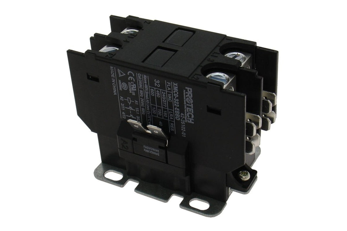 Rheem 42-25102-01, 24V, 30A, Two-Pole Contactor