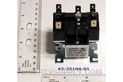 Rheem 42-25106-01, 24V Double Pull Double Throw Defrost Relay