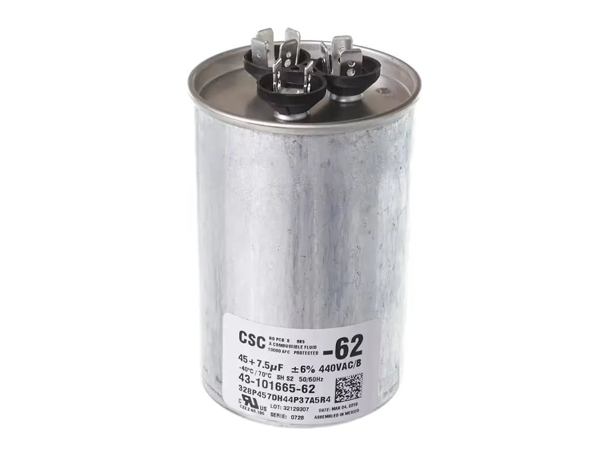 Rheem 43-101665-62, Capacitor, 45/7.5/440 DL RND