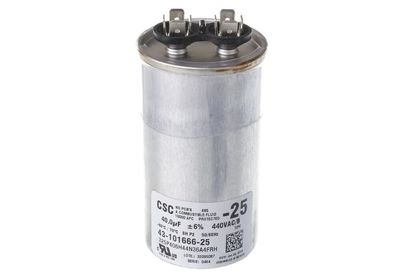 Rheem 43-101666-25 440V, 40MFD Round Capacitor