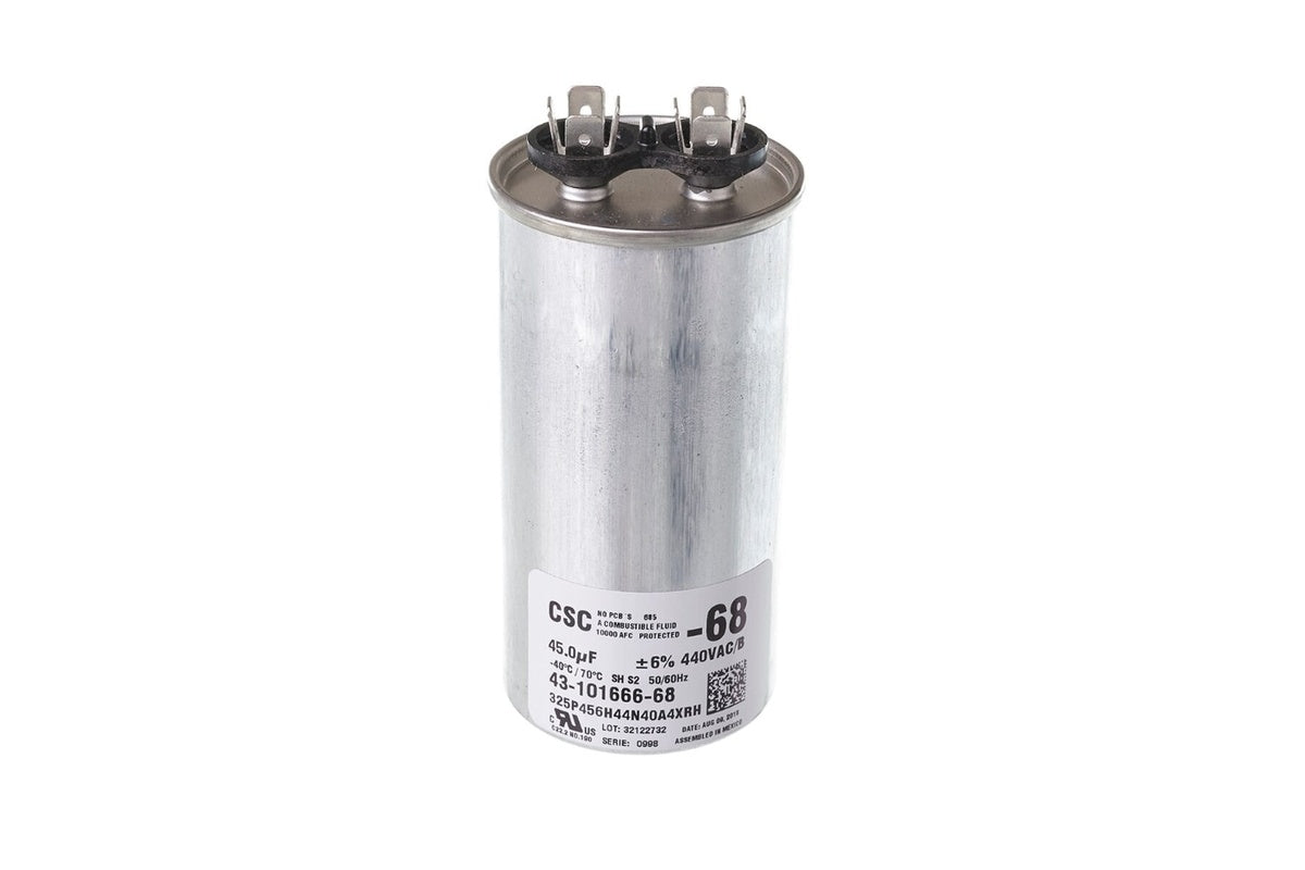 Rheem 43-101666-68, 440V 45MFD Round Capacitor