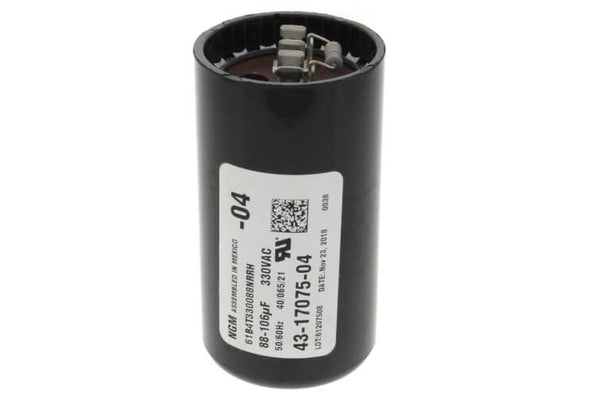 Rheem 43-17075-04 88/106MFD, 330V Round Start Capacitor