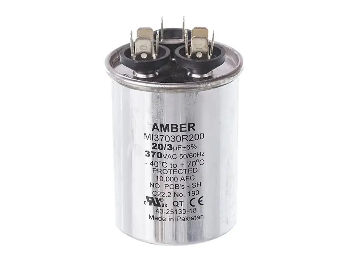 Rheem 43-25133-18, Cap, 20/3/370, Dual Rnd