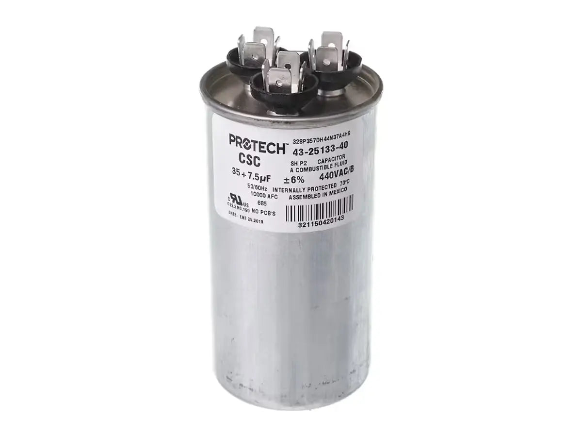 Rheem 43-25133-40, Cap - 35/75/440 Dual Rnd