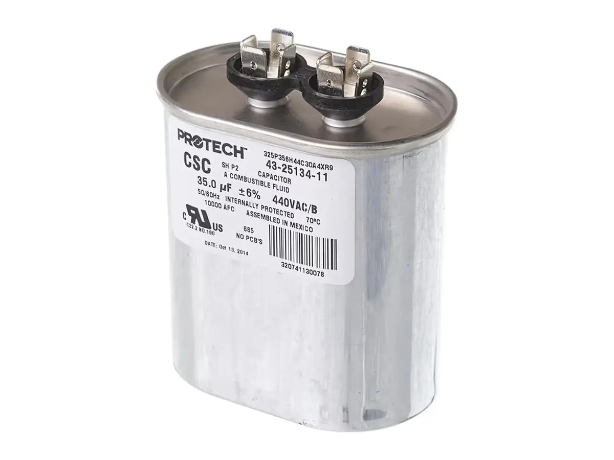 Rheem 43-25134-11, Capacitor - 35/440 Single Oval