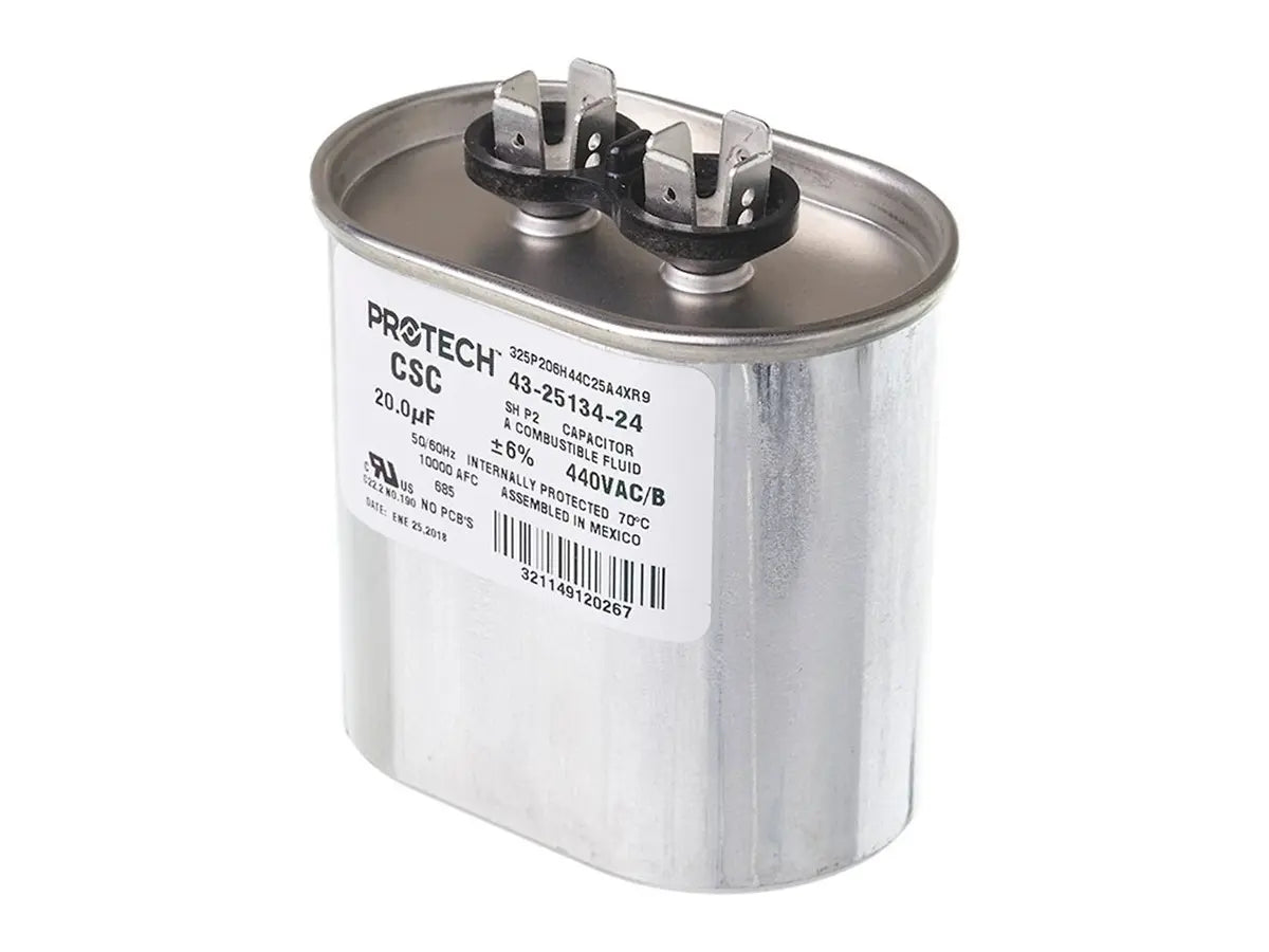 Rheem 43-25134-24, Capacitor, 20/440 Single Oval