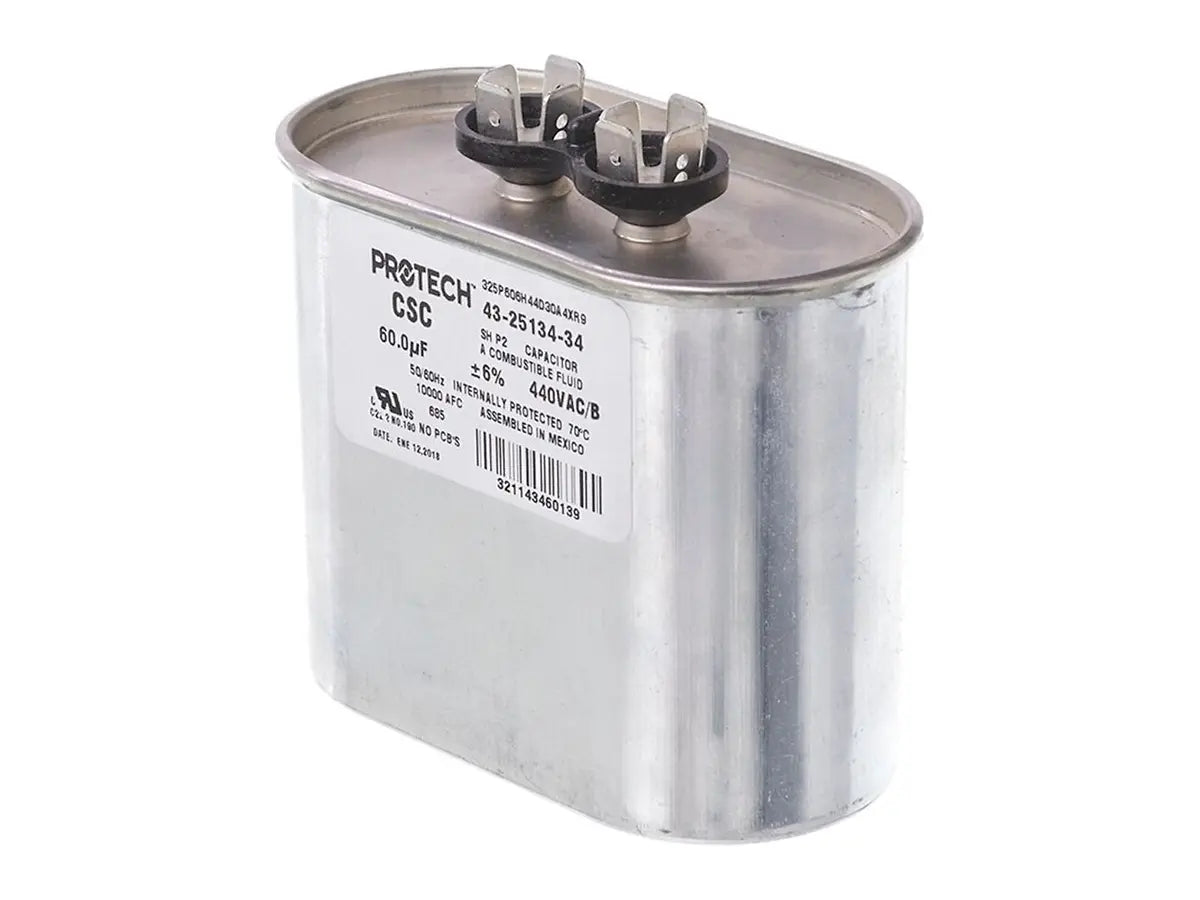 Rheem 43-25134-34, Capacitor, 60/440 Single Oval