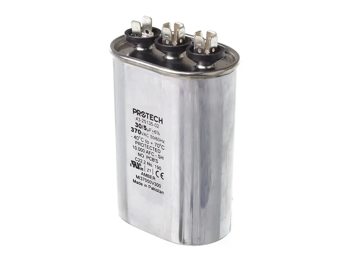 Rheem 43-25135-02, Capacitor, 30/5/370 Dual Oval