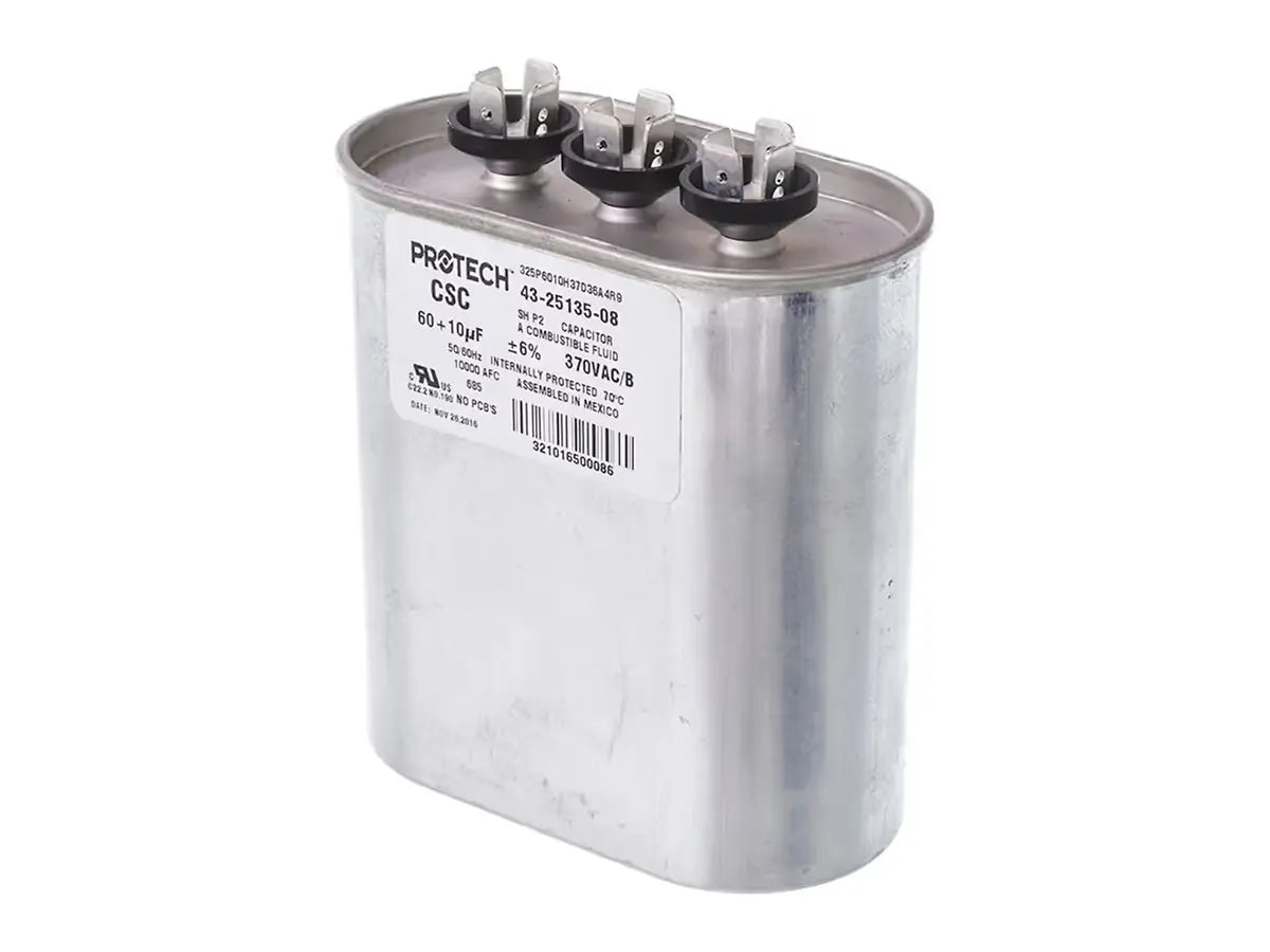 Rheem 43-25135-08, Cap 60/10/370 Dual Oval