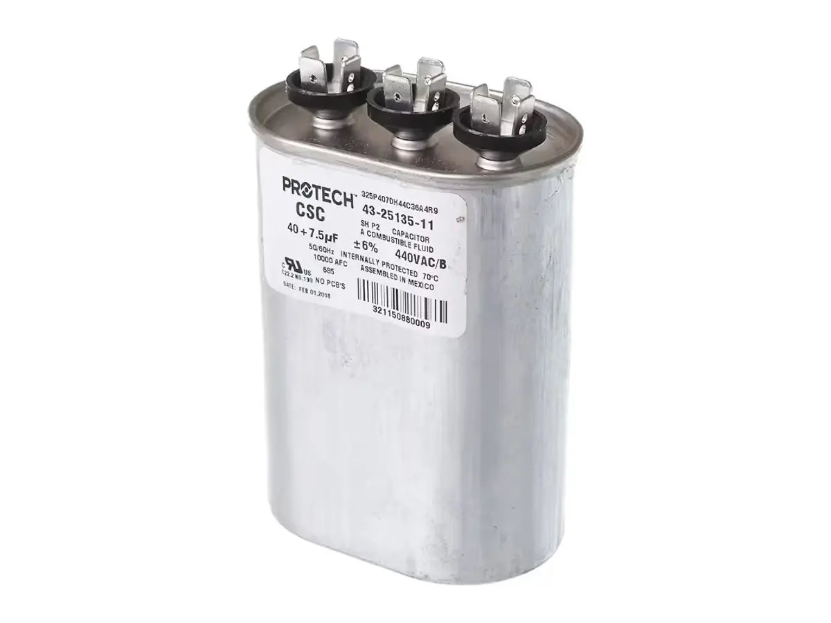 Rheem 43-25135-11, Cap - 40/75/440 Dual Oval