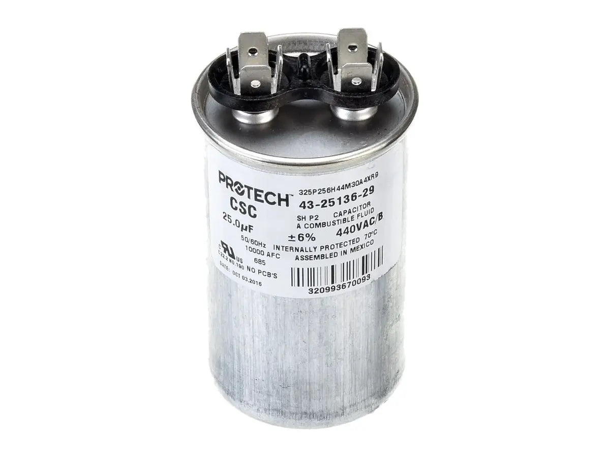 Rheem 43-25136-29, 25/440 Single Round Capacitor