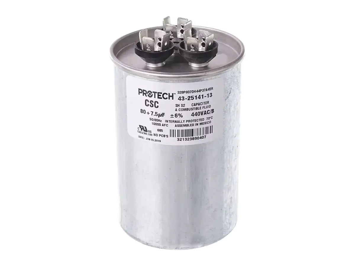 Rheem 43-25141-13, Cap, 80/75/440, Dual Rnd