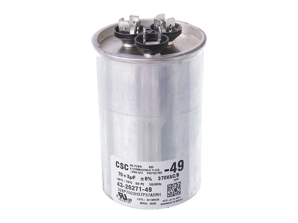 Rheem 43-26271-49, Cap - 70/3/370 Dual Rnd
