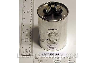 Rheem 43-25133-14, 40/5 MFD Round Capacitor, 440V