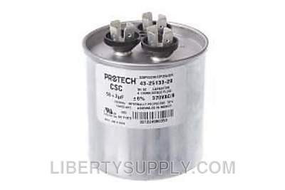 Rheem 43-25133-28, 55/3 MFD Round Run Capacitor at 370V