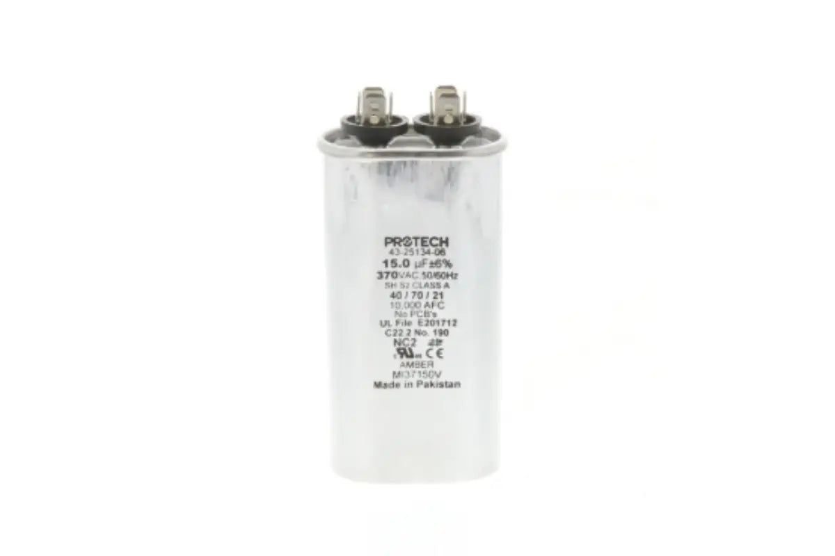 Rheem 43-25134-06, 15MFD Oval Capacitor, 370V
