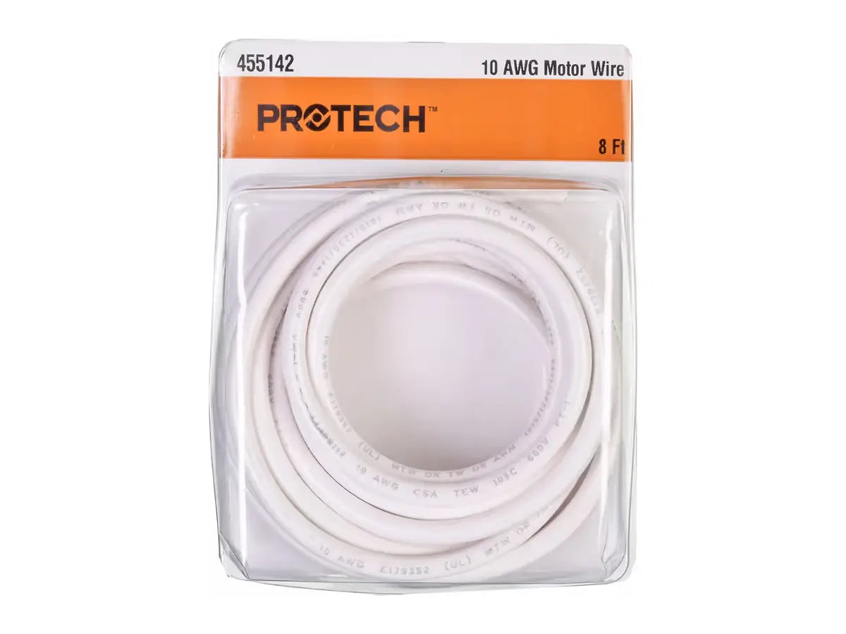 Rheem 455142, 10 AWG White Wire, 8 Ft