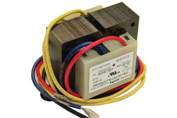 Rheem 46-25107-03, Transformer with Primary 208-240V and Secondary 24V, Power Rating of 40VA