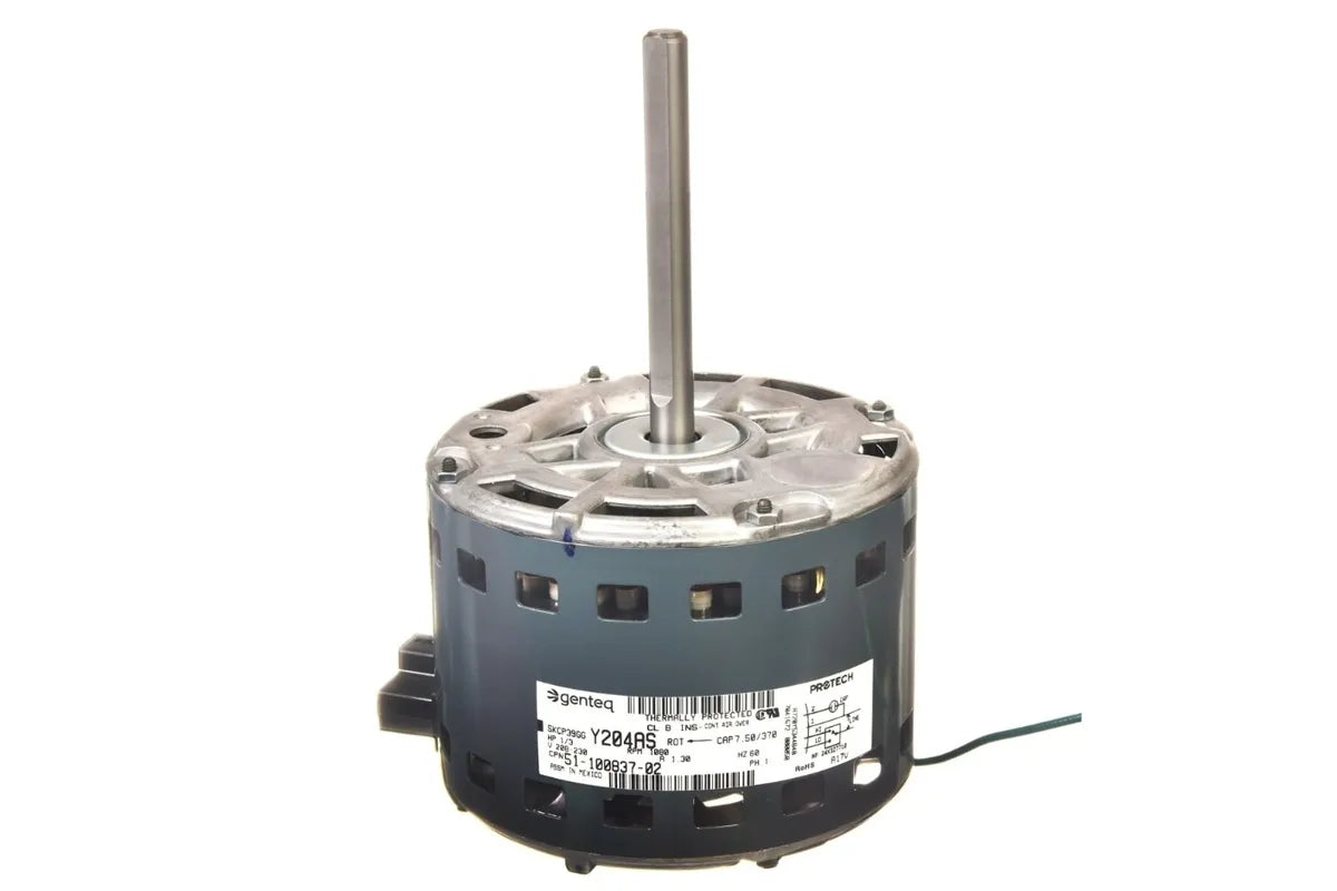 Rheem 51-100837-02, 1/3 HP Motor, 208-230V Single PH, 1075 RPM Dual Speed
