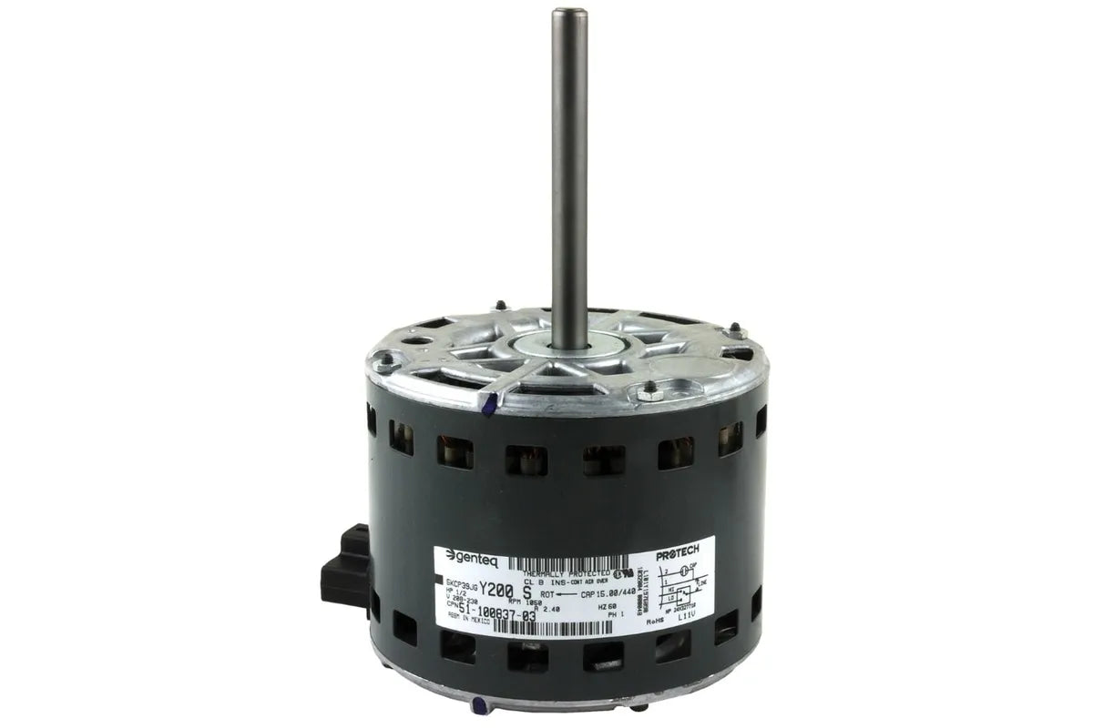 Rheem 51-100837-03, 1/2 HP Motor, 208-230V AC, Dual Speed at 1075 RPM