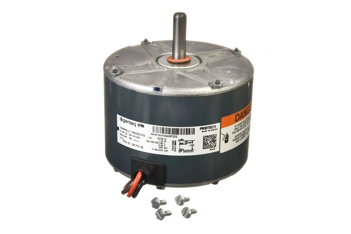 Rheem 51-101774-20, 1/10 HP Motor, 208/230V Single Phase, 1075 RPM