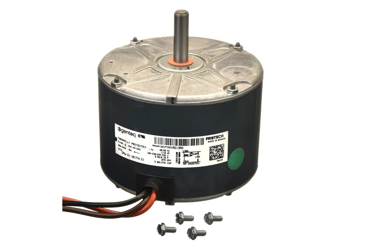 Rheem 51-101774-21, 1/10 HP Motor, 208-230V Single Phase, 1075 RPM