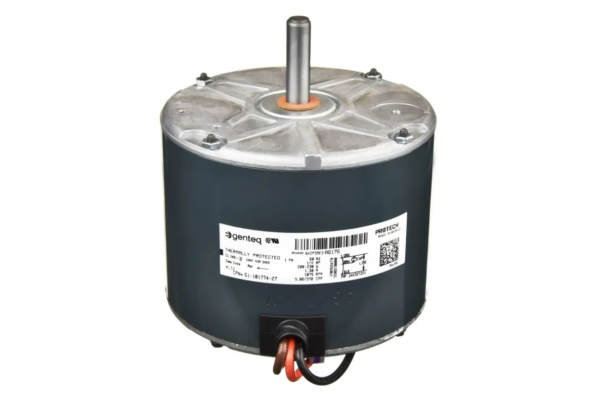 Rheem 51-101774-27, 208-230V Single PH Motor, 1/4 HP, 1075 RPM