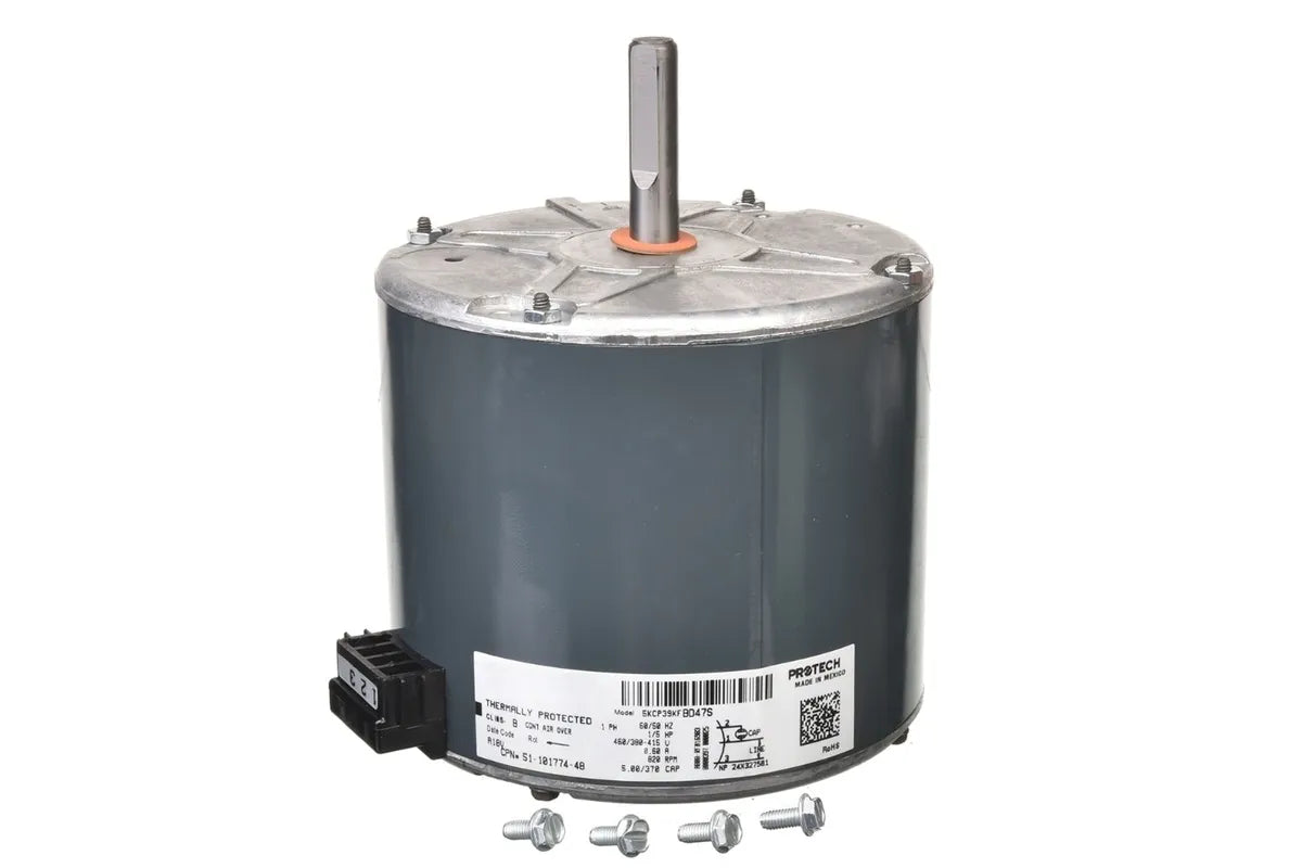 Rheem 51-101774-48, 1/5 HP Condenser Motor, Voltage Range: 380V-415/460V
