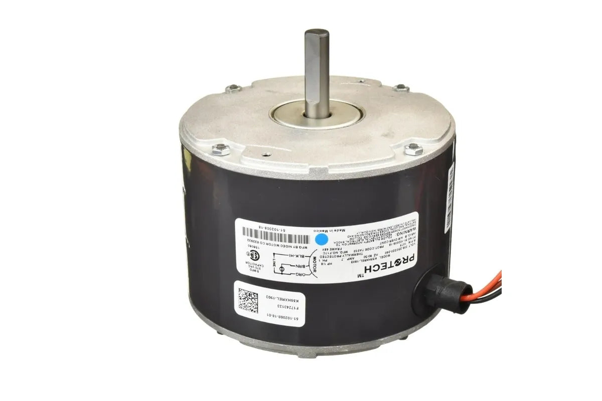 Rheem 51-102008-18, 1/8 HP Motor, 1075 RPM Speed, Voltage Range of 208-230V and Frame Size of fr48
