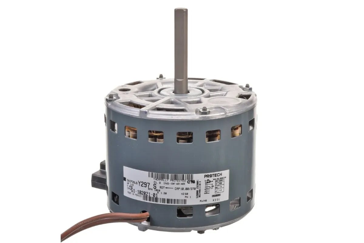 Rheem 51-102021-01, 1/2 HP, 460V Single Phase, 1075 RPM Blower Motor