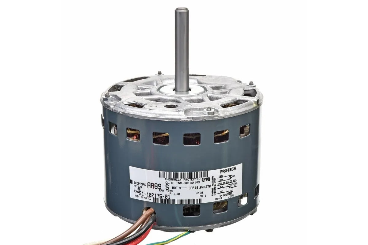 Rheem 51-102175-01, 120V Motor, 1/5HP, Dual Speed at 1075 RPM