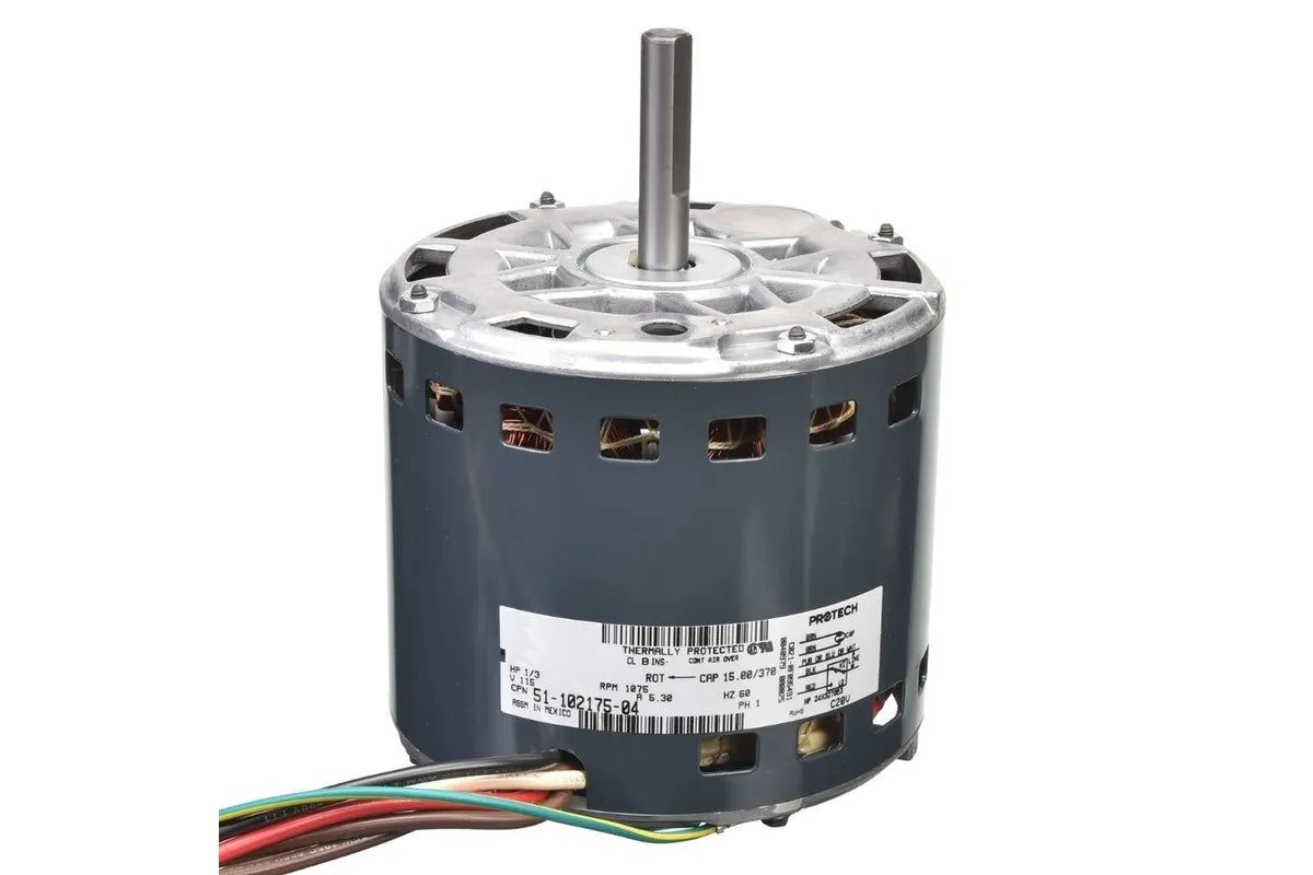 Rheem 51-102175-04, 1/3 HP Motor, 120V Single PH, Dual Speed at 1075 RPM