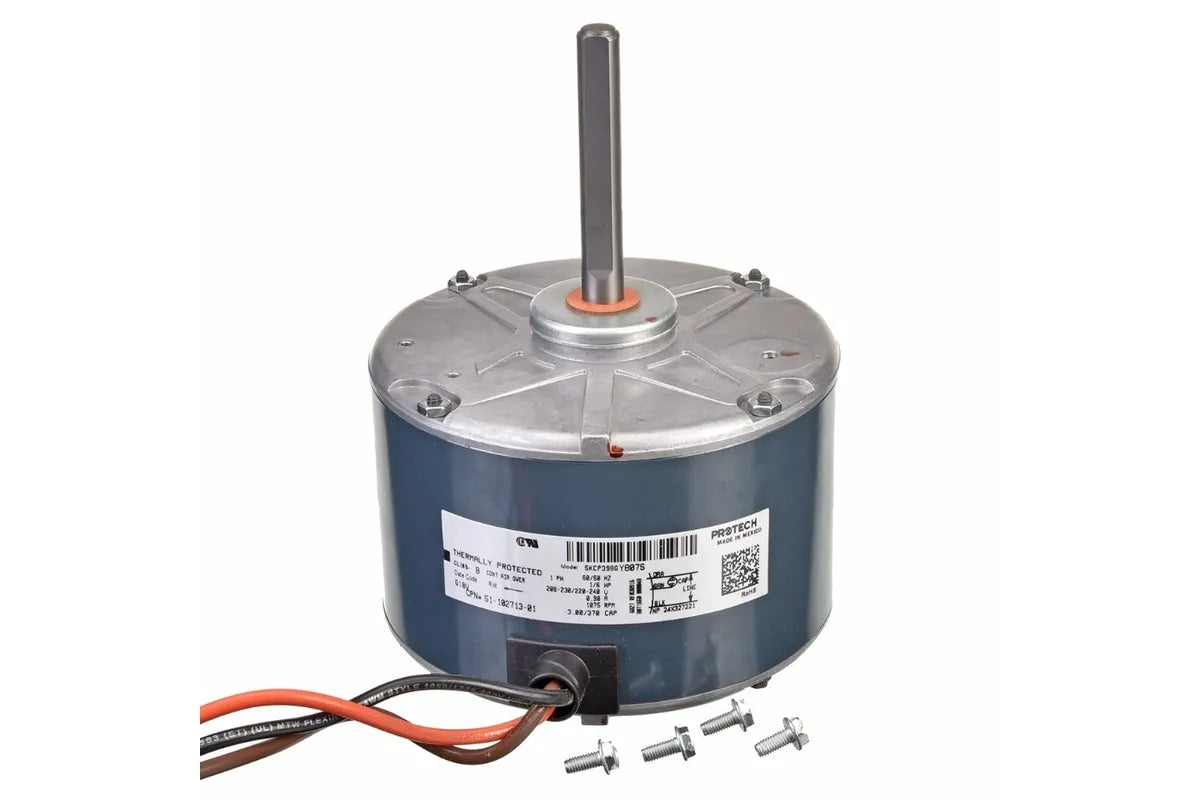 Rheem 51-102713-01, 1/6 HP Motor, 208/230 V AC, Speed of 1075 RPM