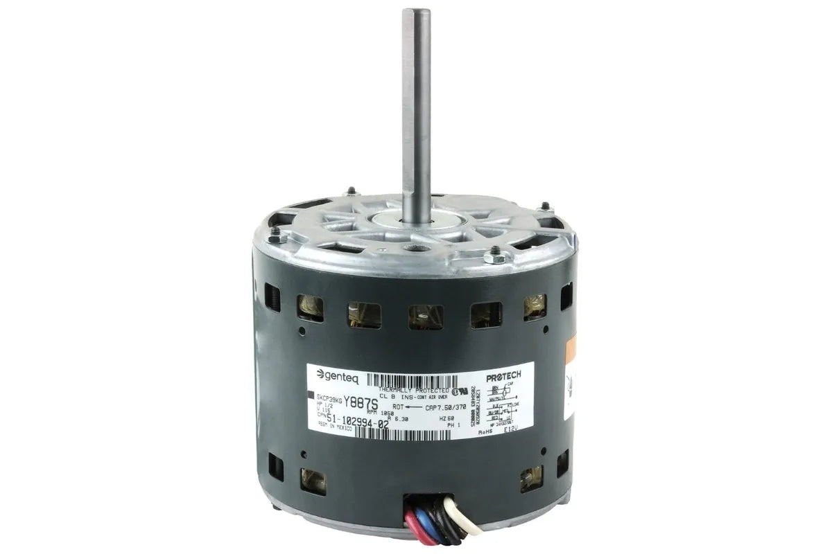 Rheem 51-102994-02, 1/2 HP Motor, 120V AC, Three Speeds at 1075 RPM