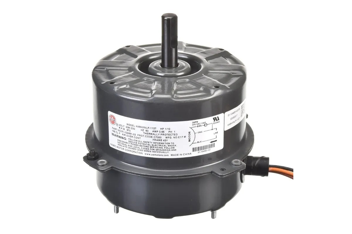 Rheem 51-104691-02, 1/10 HP Motor, Single Phase, 208-230V AC