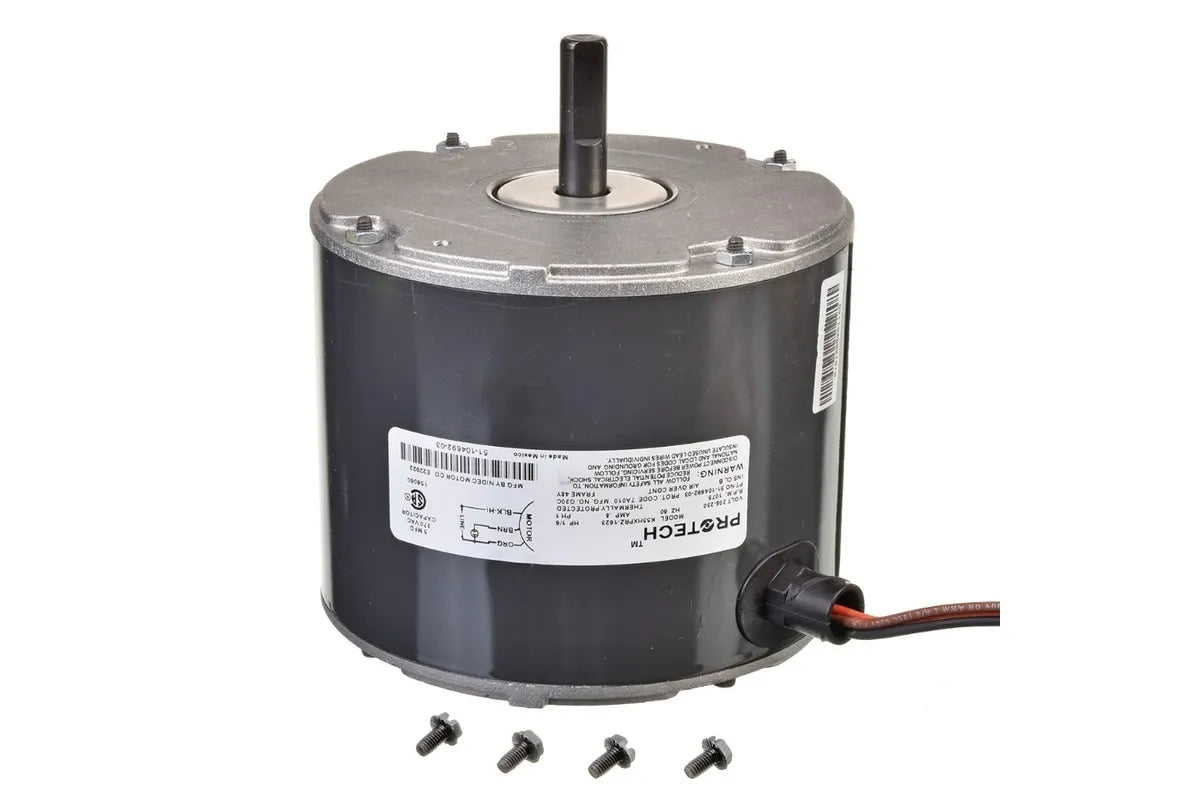 Rheem 51-104692-03, 1/6 HP Motor, 208-230V Single PH, 1075 RPM