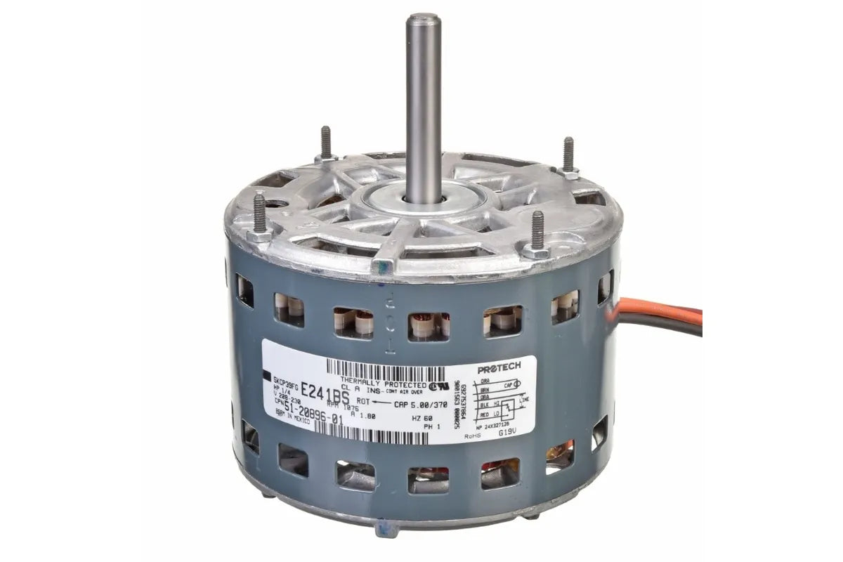 Rheem 51-20896-01, 1/4 HP Motor, 208-230V AC, Dual Speed at 1075 RPM