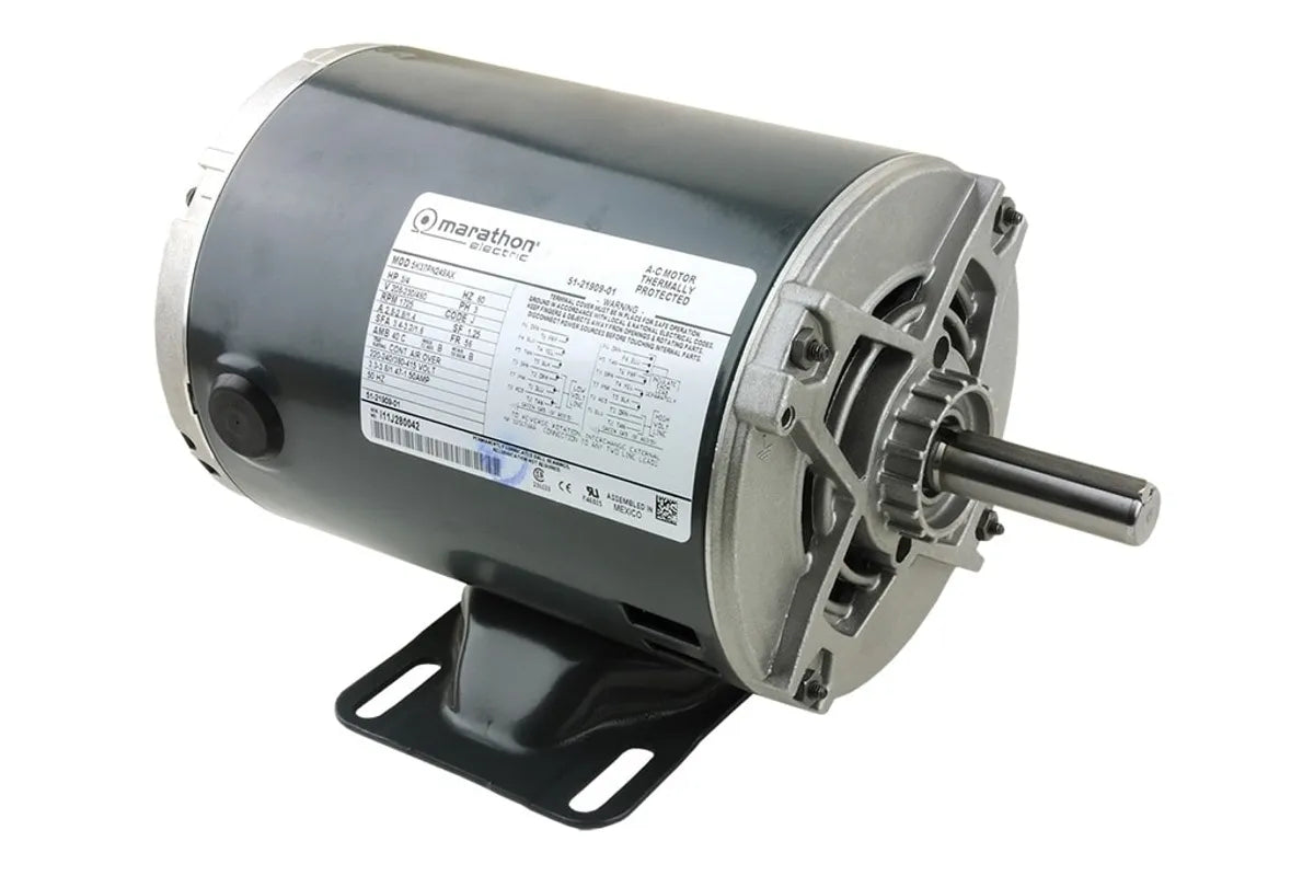 Rheem 51-21909-01, 3/4 HP Motor, 208-230/460V AC, Speed of 1725 RPM