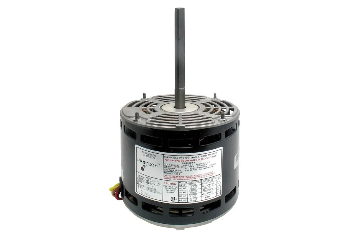 Rheem 51-23022-41, Motor with 1/6 to 1/2 HP, Voltage Range of 208 -230V and Speed at1075 RPM