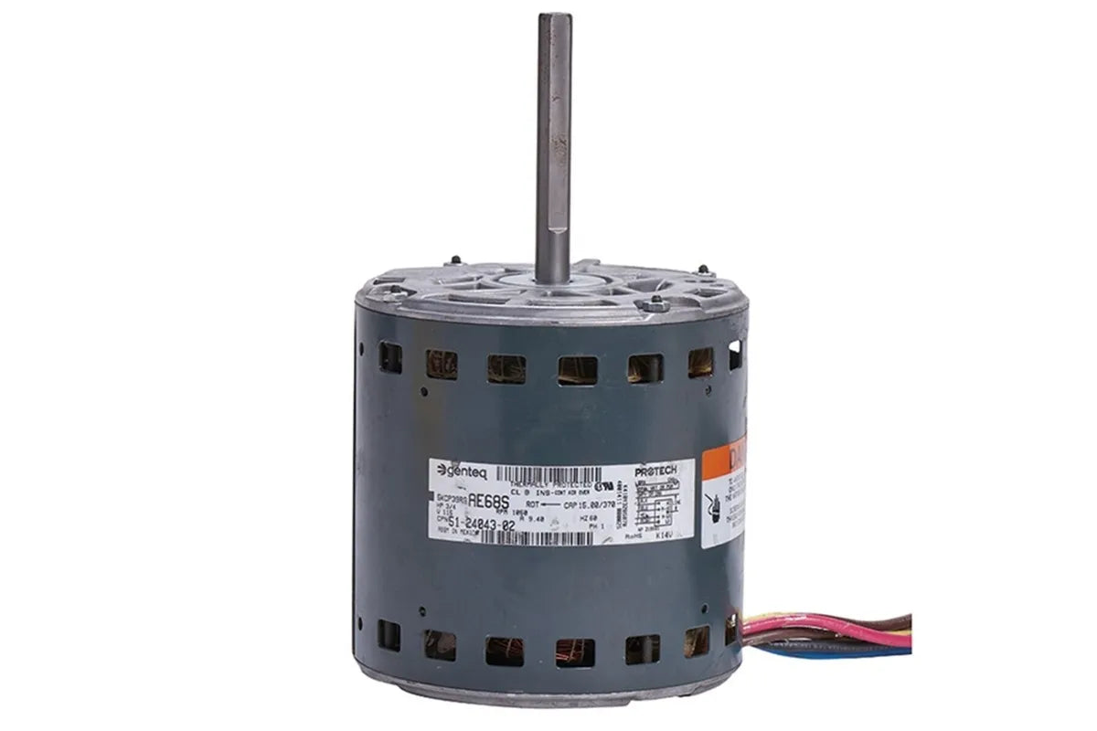 Rheem 51-24043-02, 3/4 HP Motor, 120V AC Power Supply, Four Speeds at 1075 RPM