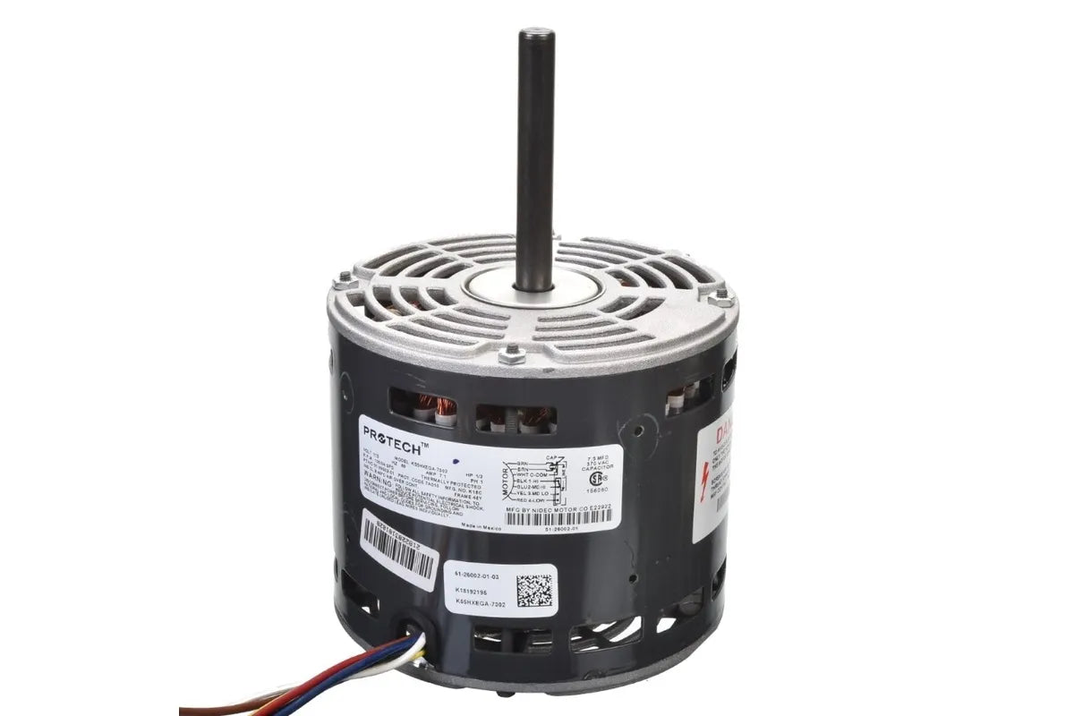 Rheem 51-26002-01 Blower Motor, 1/2 HP, 120V Single Phase