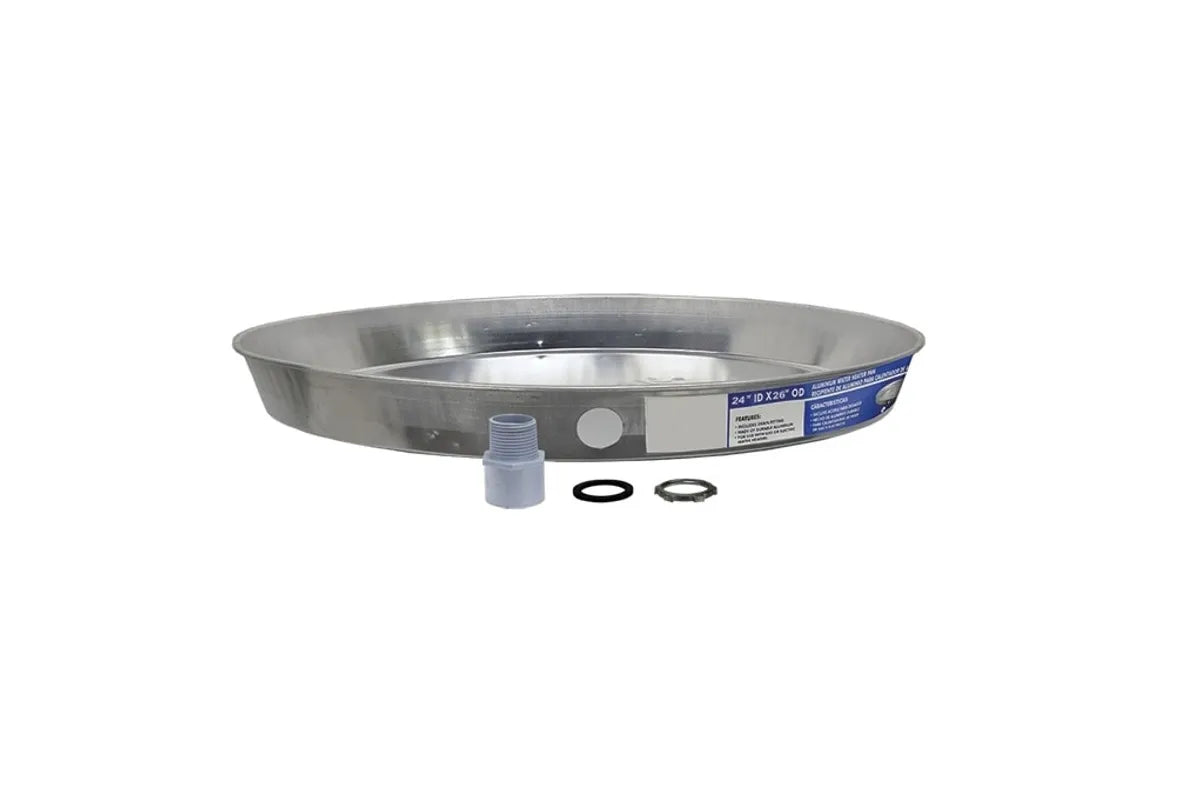 Rheem 60079 Water Heater Aluminum Drain Pan, 24" Diameter