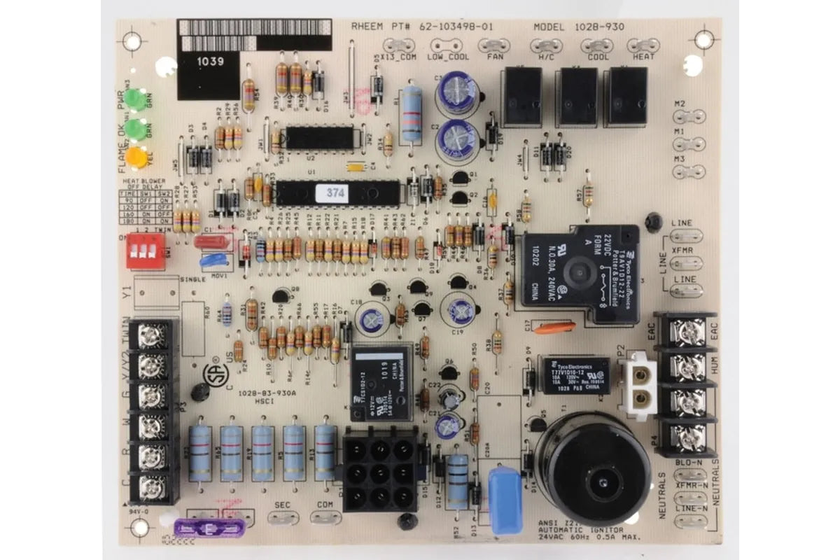 Rheem 62-103498-01 Furnace Control Board