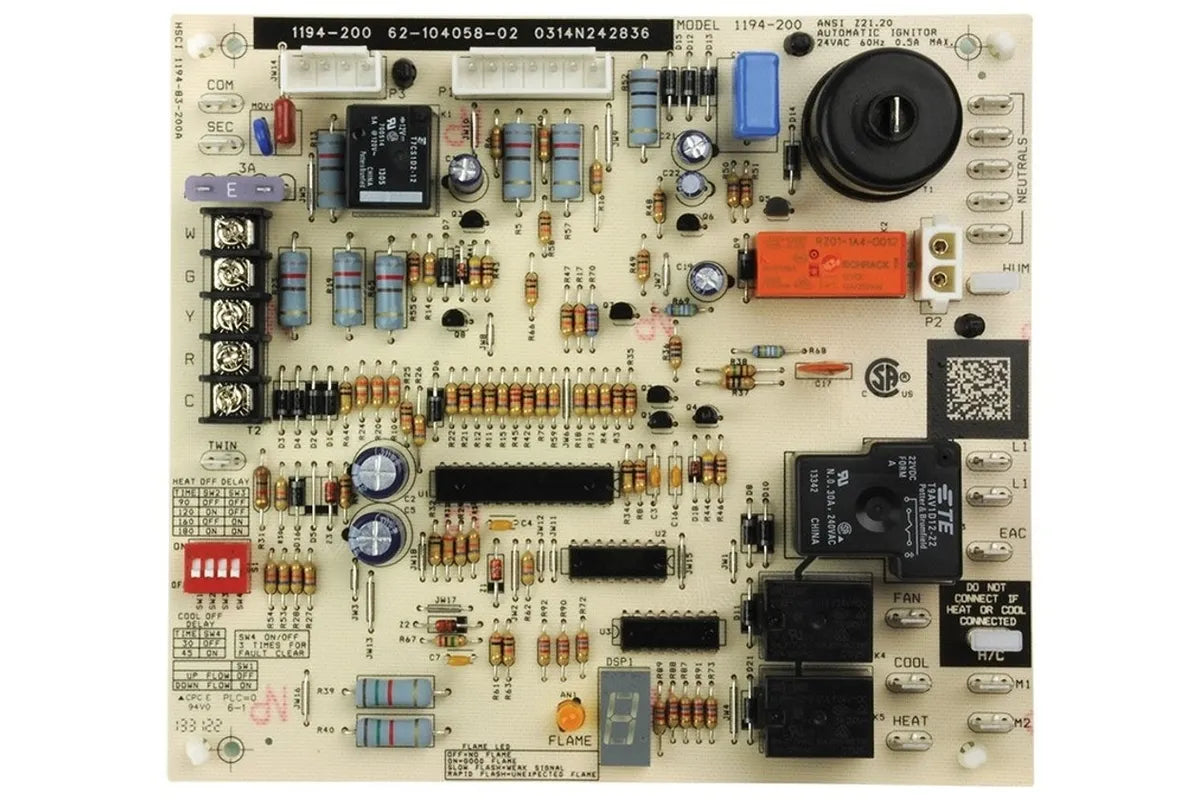 Rheem 62-104058-02 Integrated Furnace Control Board