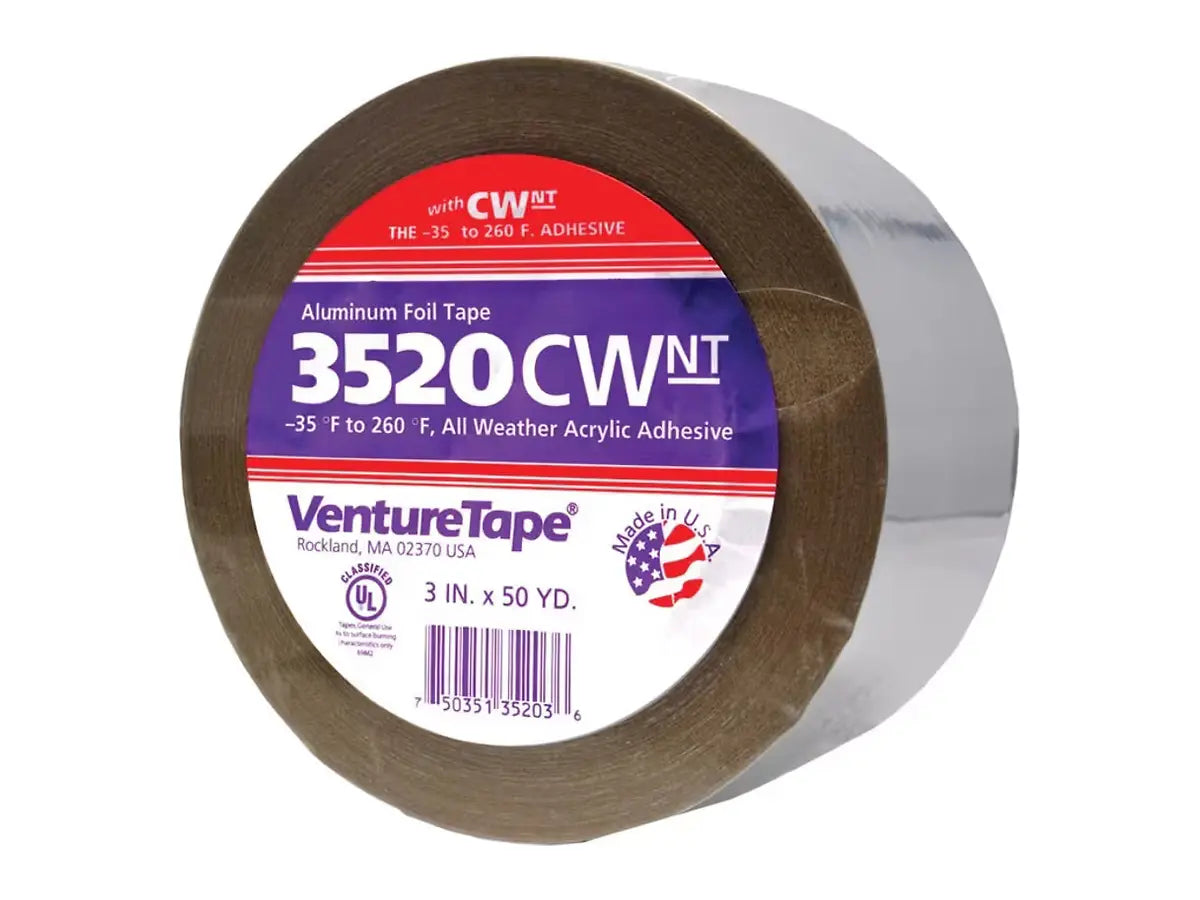 Rheem 864030, Duct Tape 3 in x 50 Yards Alum Foil