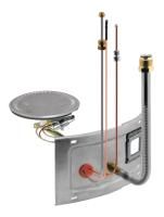 Rheem AM39922-1 Natural Gas Burner Assembly Kit for RG40S-40