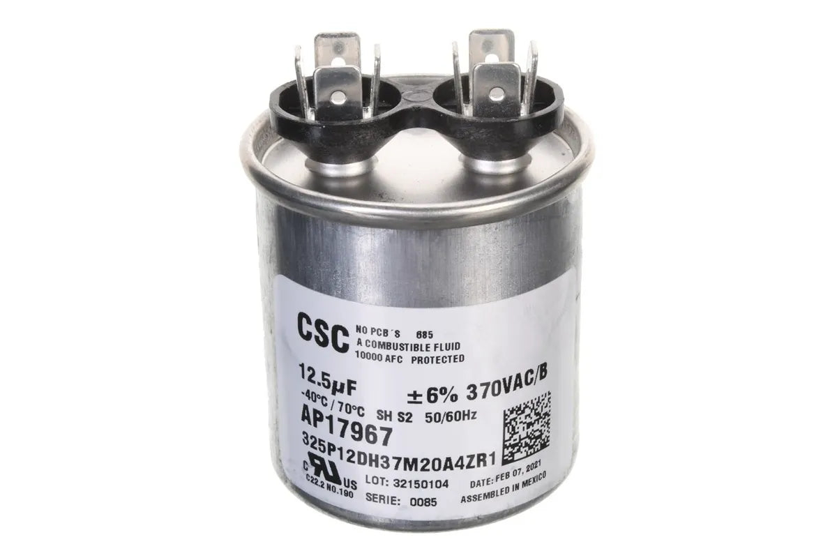 Rheem AP17967, 12.5/370 Round Capacitor