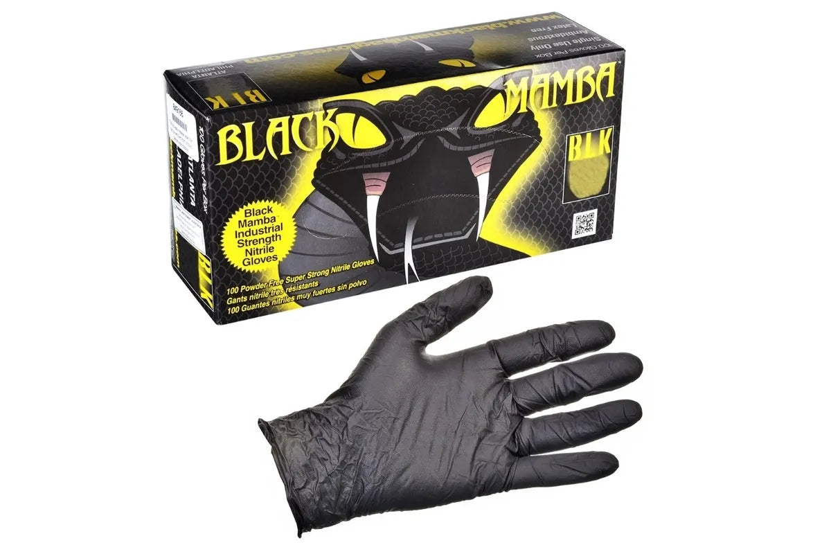 Rheem BLK-120 Black Mamba Gloves, Quantity 100