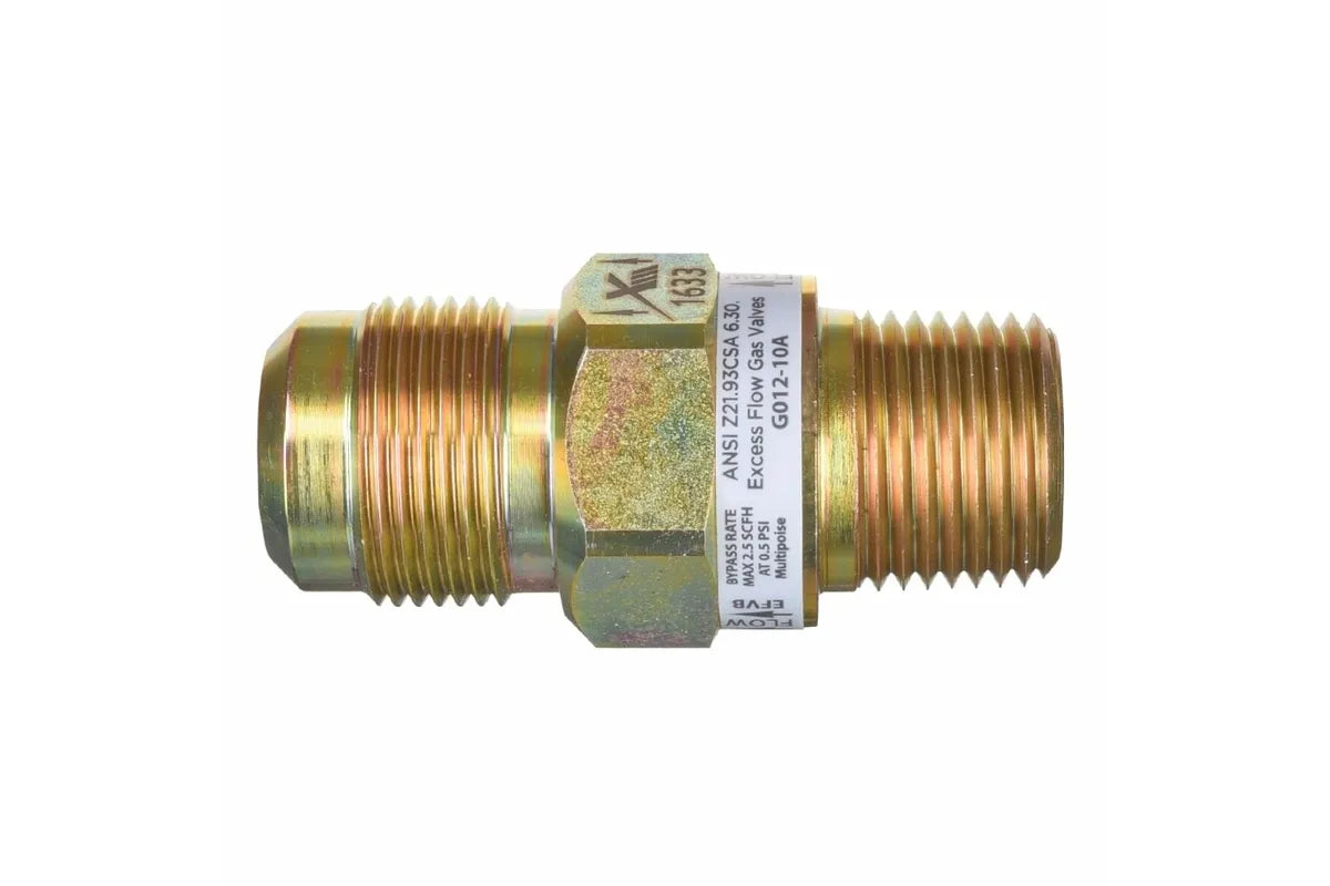 Rheem G012-10A, 5/8" OD Flare x 1/2" MIP Connector