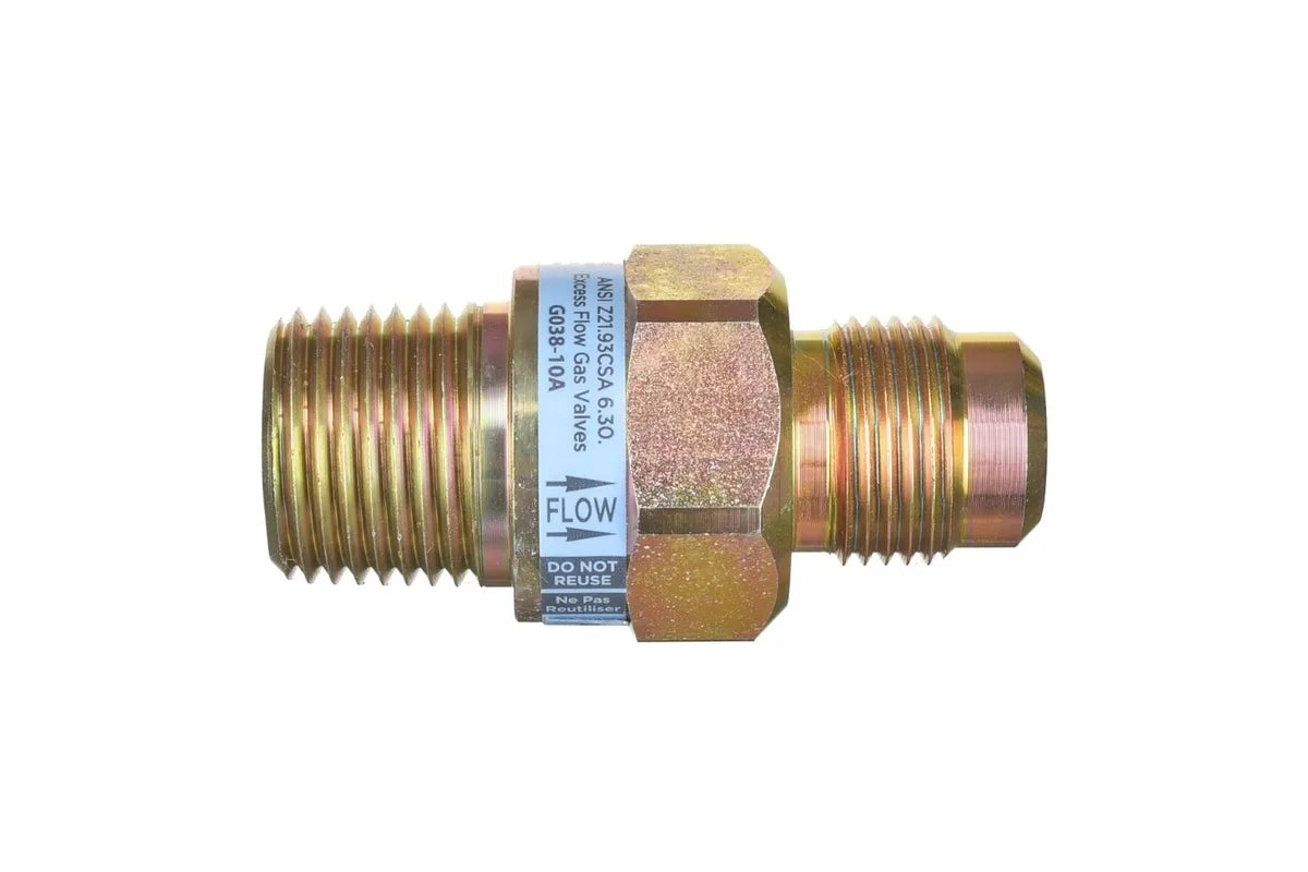 Rheem G038-10A, 1/2" OD Flare x 1/2" MIP Connection